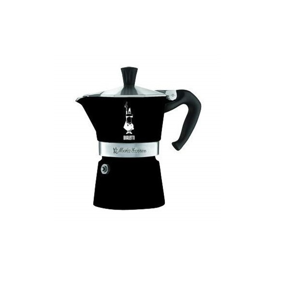Bialetti Moka Express Colour 3 személyes fekete kotyogós kávéfőző Bialetti Moka Express Colour 3 személyes fekete kotyogós kávéfőző