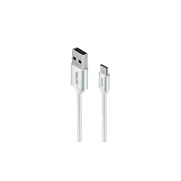 Acme CB2041S 1m ezüst Type-C - USB kábel Acme CB2041S 1m ezüst Type-C - USB kábel