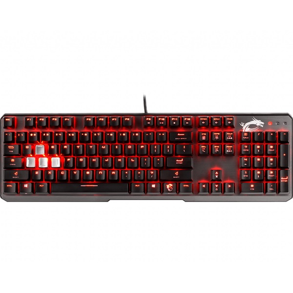 MSI Vigor GK60 HUN USB fekete gamer billentyűzet MSI Vigor GK60 HUN USB fekete gamer billentyűzet