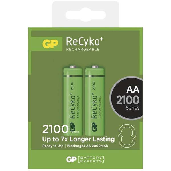 GP ReCyko+ AA (HR06) 2100mAh ceruza akku 2db/ bliszter GP ReCyko+ AA (HR06) 2100mAh ceruza akku 2db/ bliszter